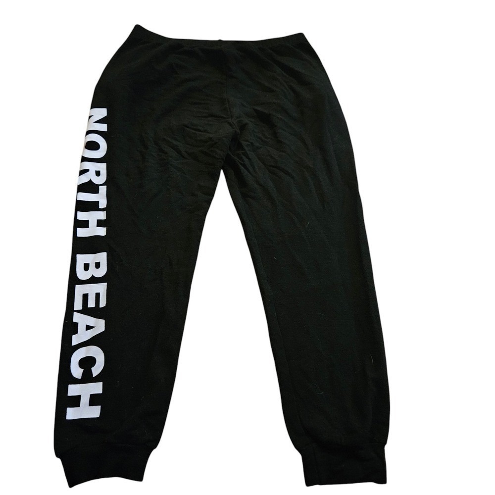 Monrow HB0307-30 Jogger Sweatpants Stretch Women's Black Size Medium